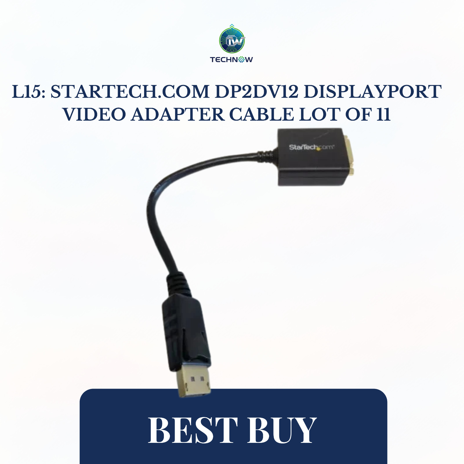 L15: StarTech.com DP2DV12 DisplayPort Video Adapter Cable lot of 11