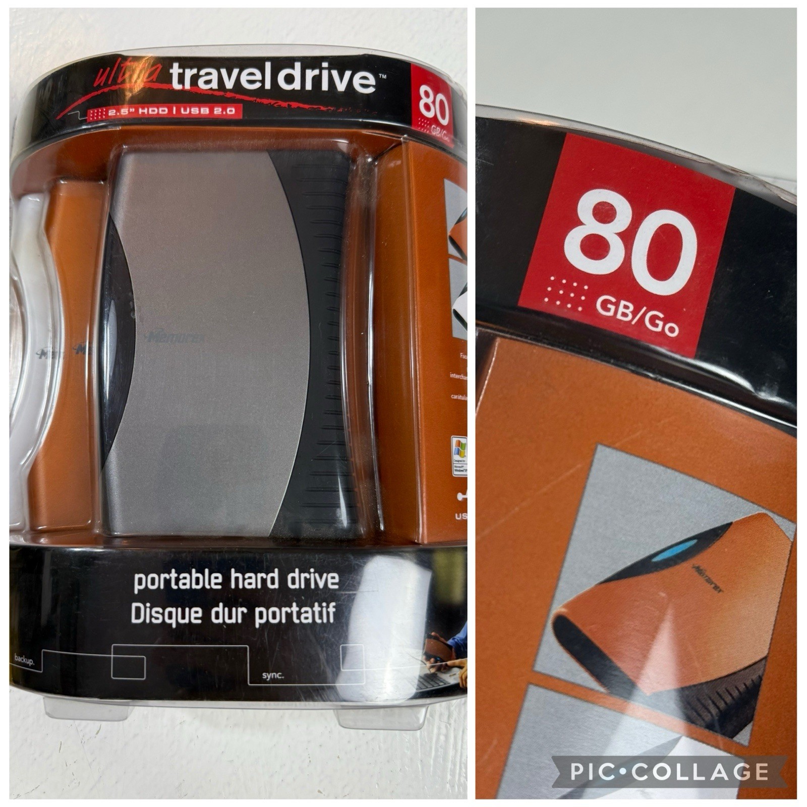 Memorex 80 GB 2.5” HDD | USB 2.0 Ultra Travel Travel Portable Hard Drive New NIB