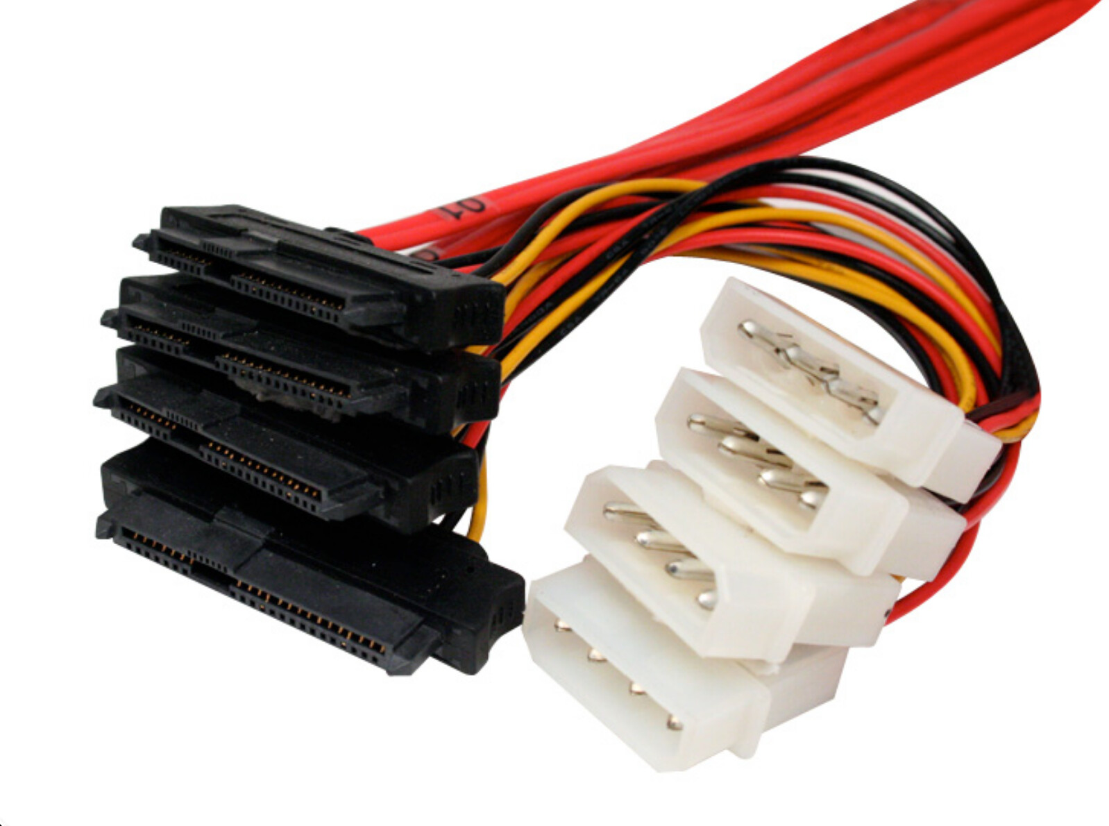 New Internal Mini SAS 36 pin (SFF-8087) - SAS 29 pin drive x 4 Cable, 0.5 meter