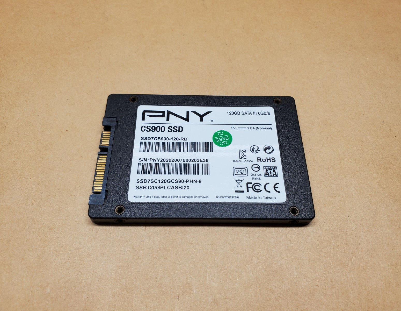 120GB PNY CS900 SSD7CS900-120-RB SATA 6Gb/s 2.5" SSD | Tested