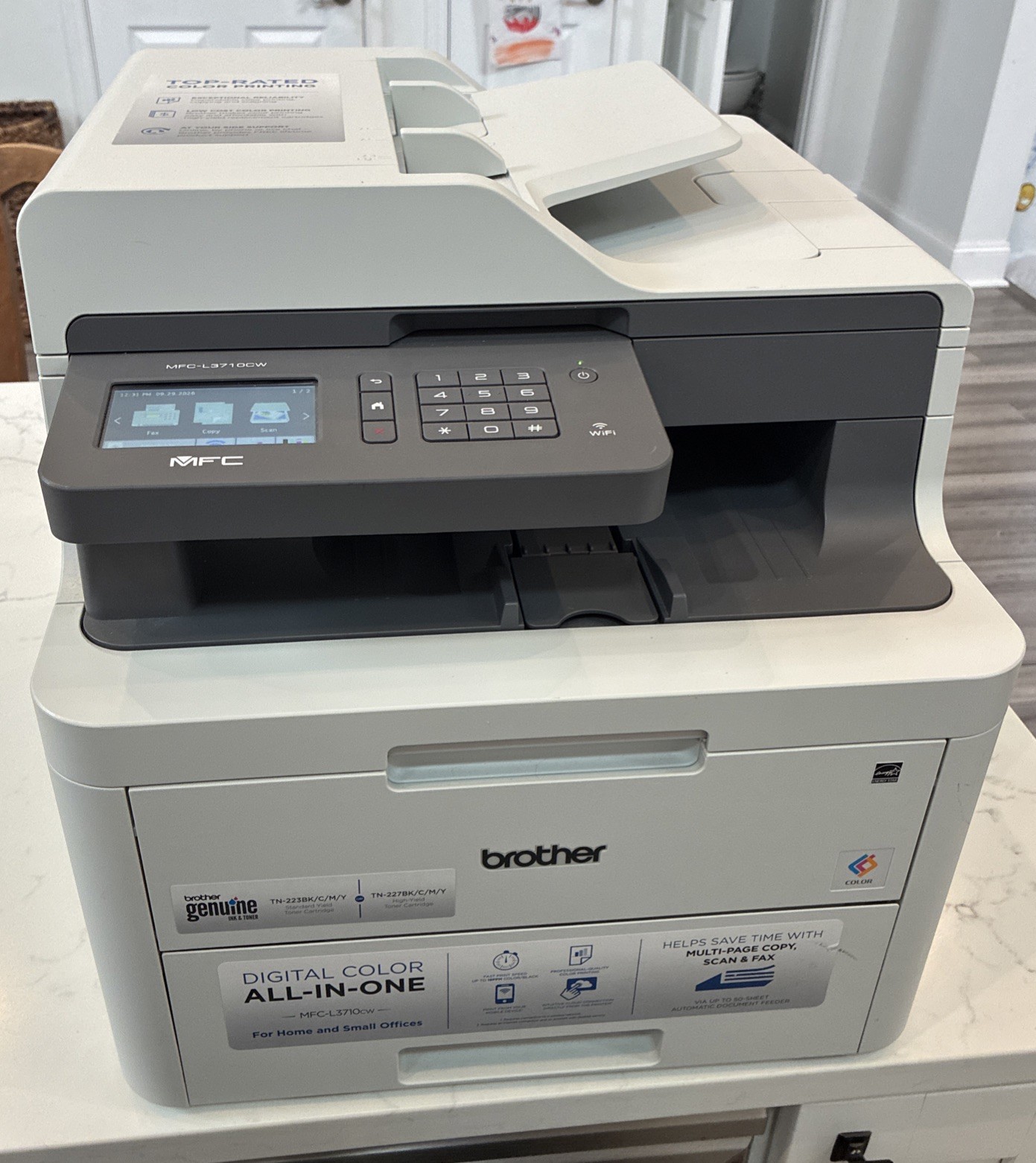 Brother MFC-L3710CW Color Laser Printer 1036 Pgs W/Toner All-In-One Wi-Fi Copy