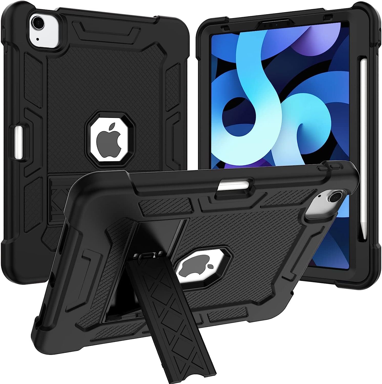For iPad Air 5th/4th Generation Case 10.9 Inch Shockproof Heavy Duty Stand Cover
