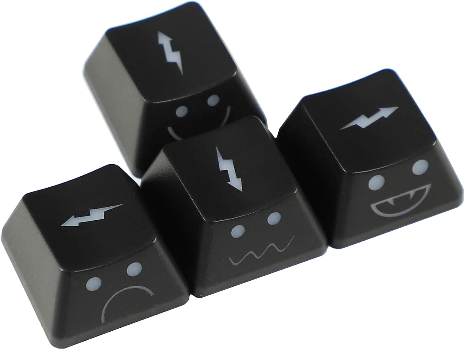 1.6Mm Thickness WASD Arrow Replacement Keycaps Lightning Baby Shine through Keyc