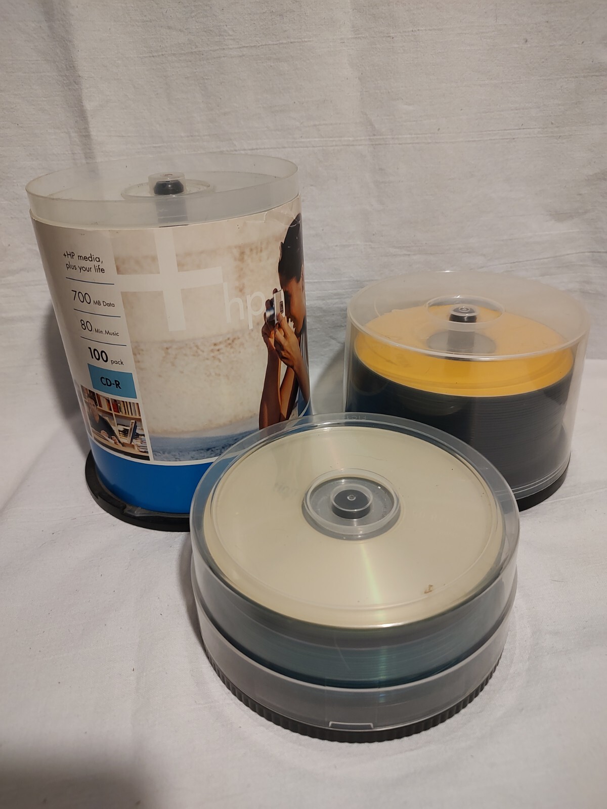 CD-R DVD-R Blank Media Large Lot - Mixed Brands -  HP JVC Memorex Imation 