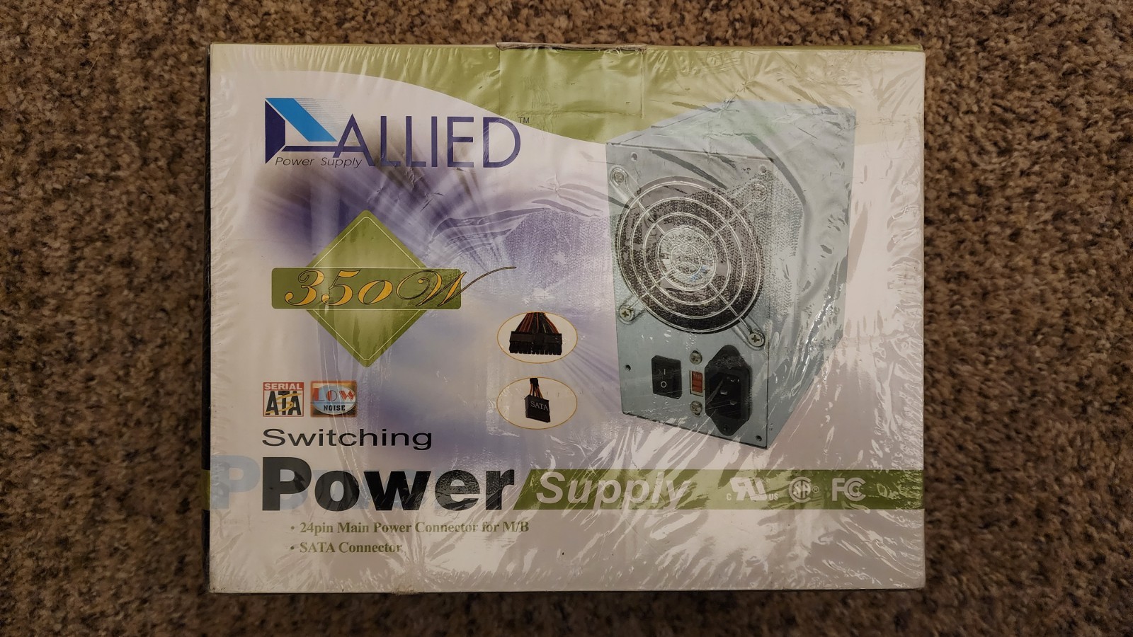 Allied AL-A350ATX  ATX 350W Switching Power Supply- Factory Sealed in Box