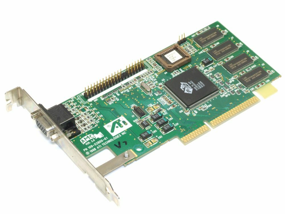 ATI 3DRage IIC AGP 8MB Classic Vintage Video Card 109-52800-00 01