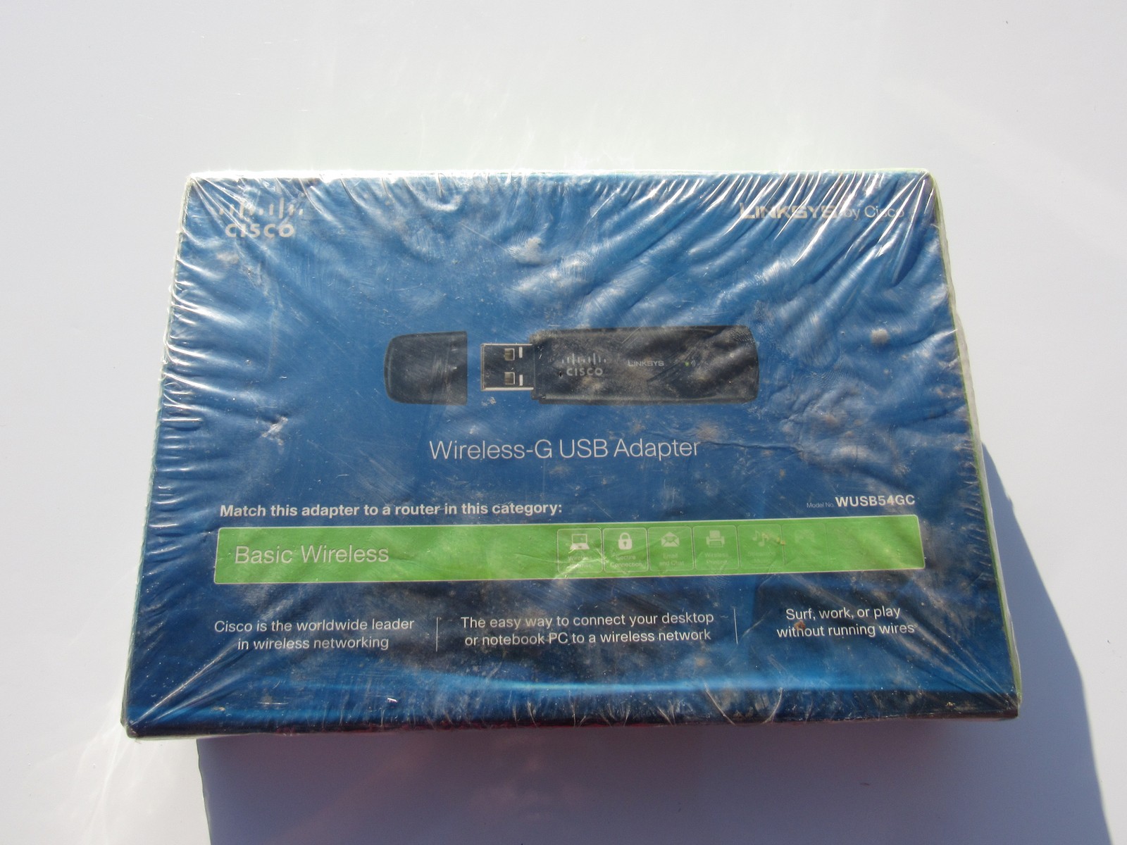 Linksys Cisco WUSB54GC Wireless-G USB 2.0 Wi-Fi Network Adapter Dongle NEW