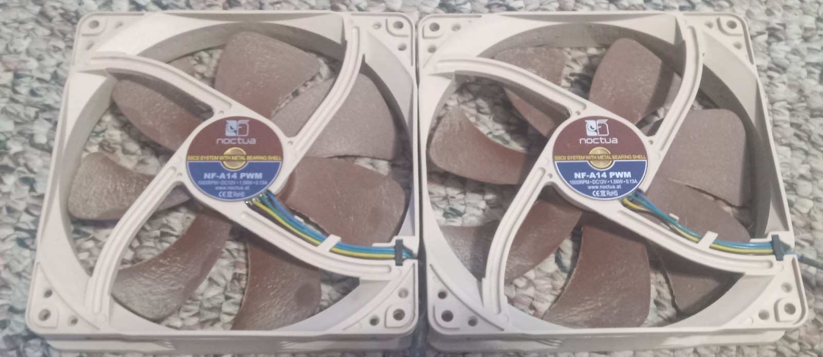 Pair of Noctua NF-A14 Pwm, Premium Quiet Fans, 4-Pin (140Mm, Brown)