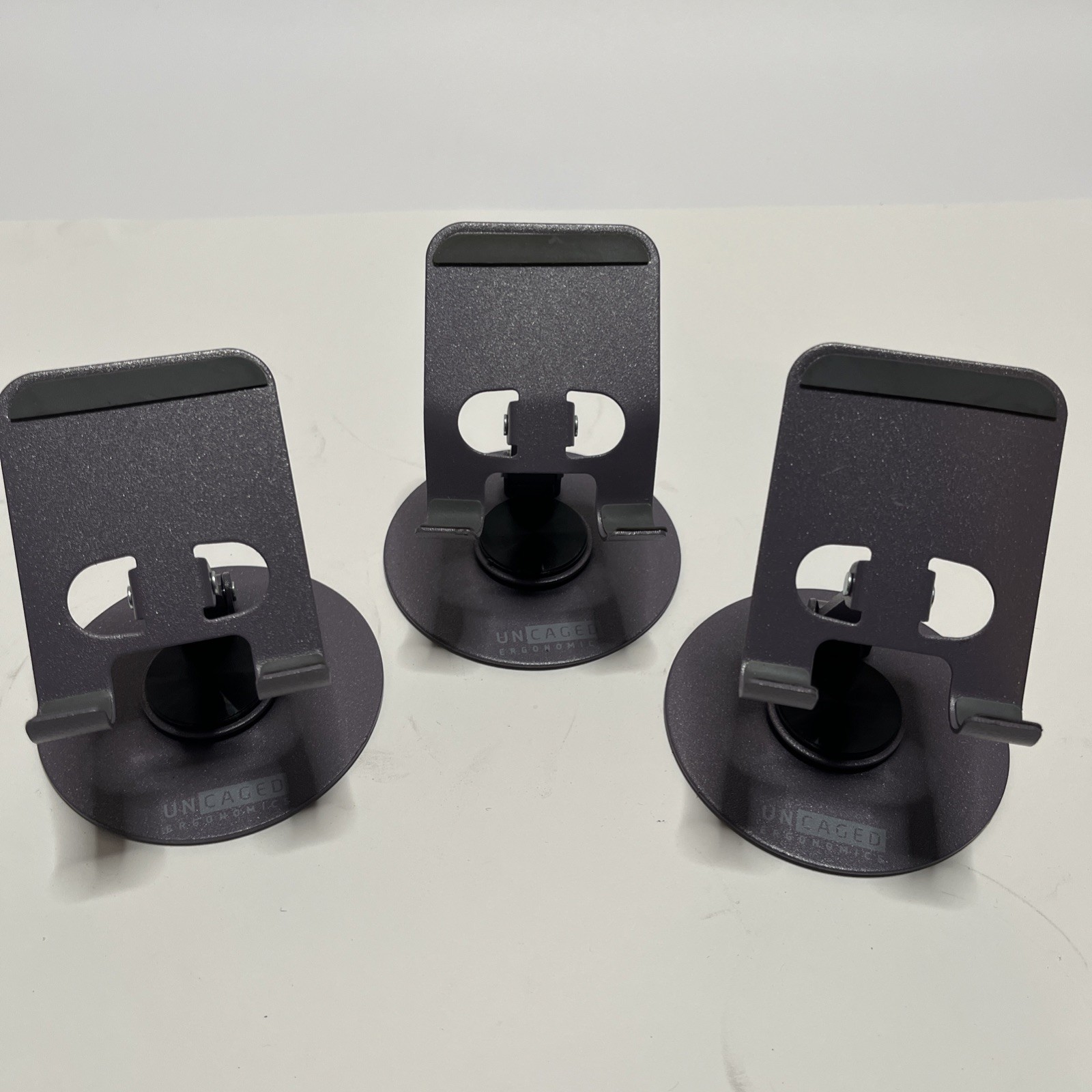 3-Pack Uncaged Ergonomics 360° Swivel Rotating Adjustable Phone Stand Purple