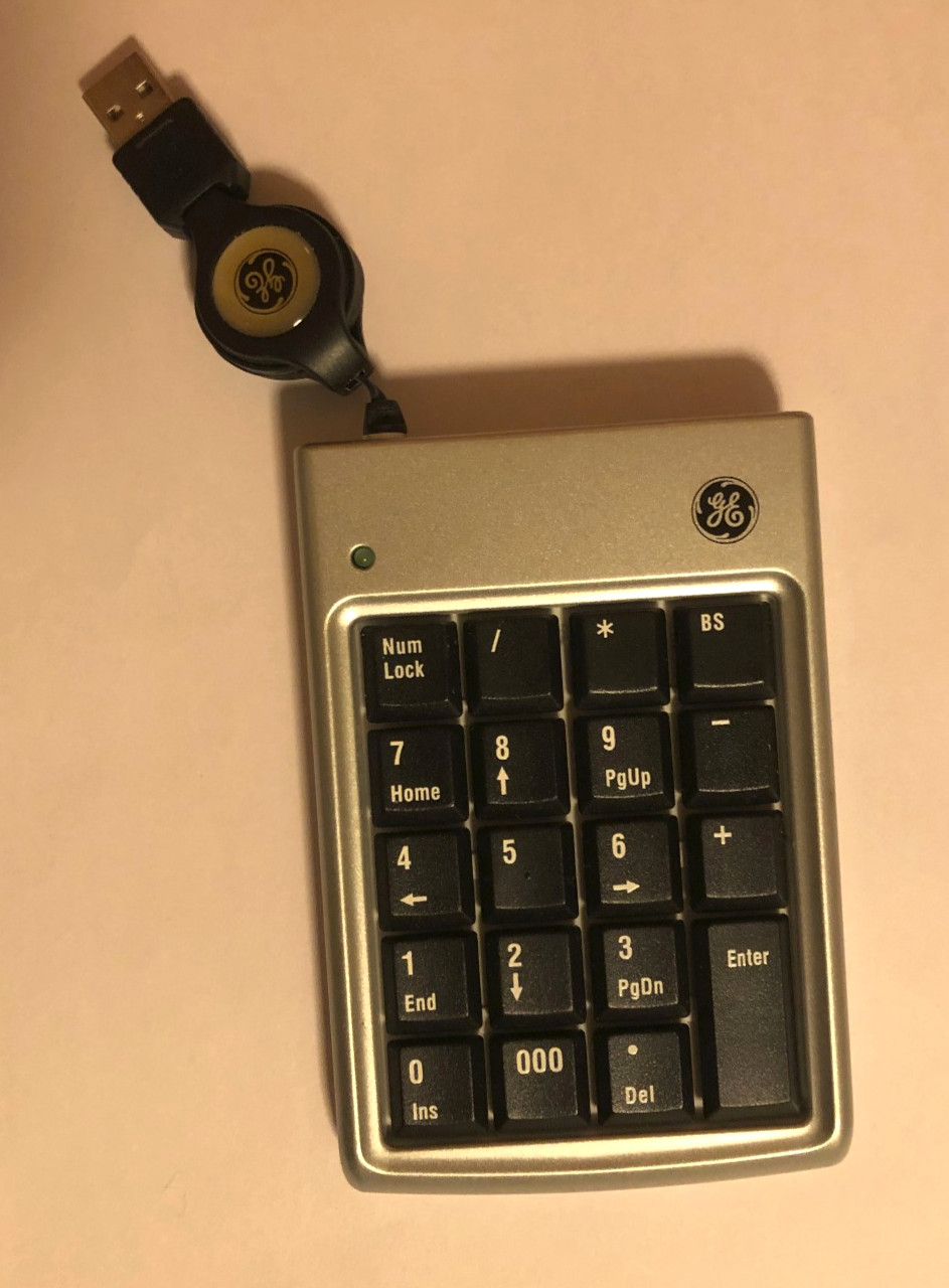 GE Retractable USB Number Pad #98757
