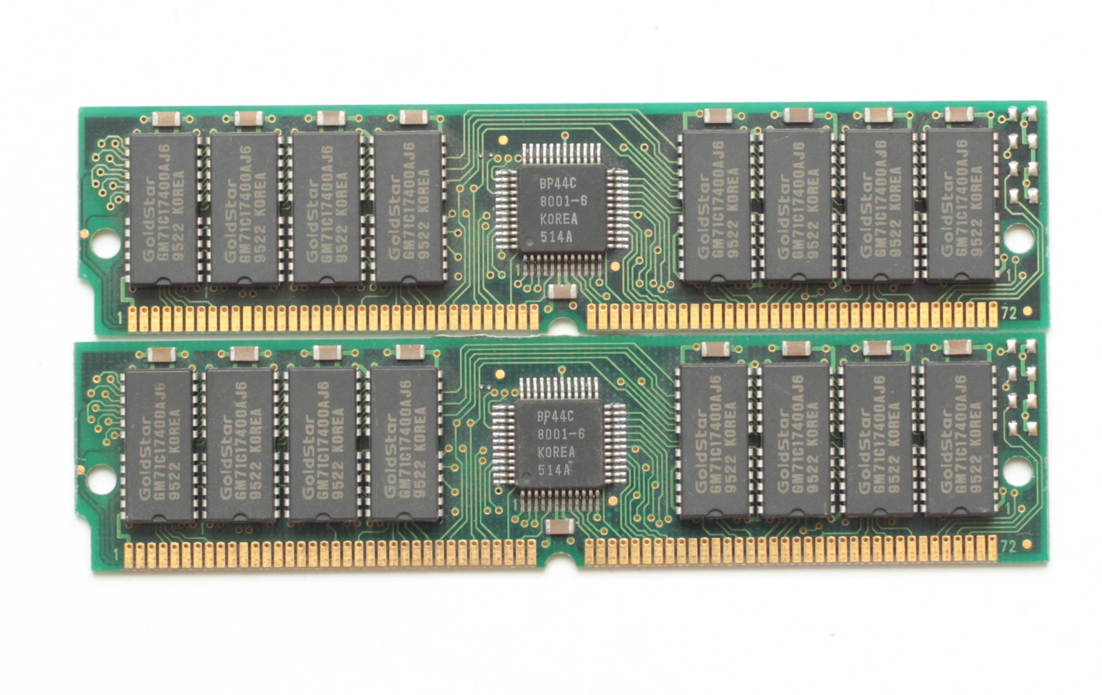 Lot of 2x16MB FPM memory - SIMM 72pin - 32MB - 60ns - TESTED - NO TARIFF