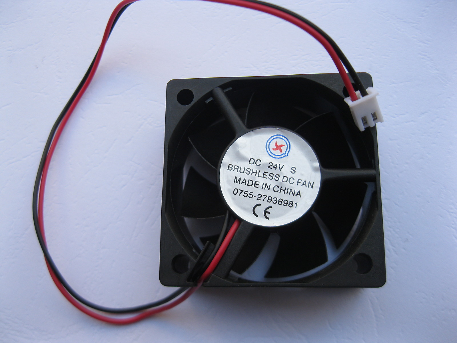 2 pcs Brushless DC Cooling Fan 7 Blade 24V 5020S 50x50x20mm 2Wire Sleeve Bearing