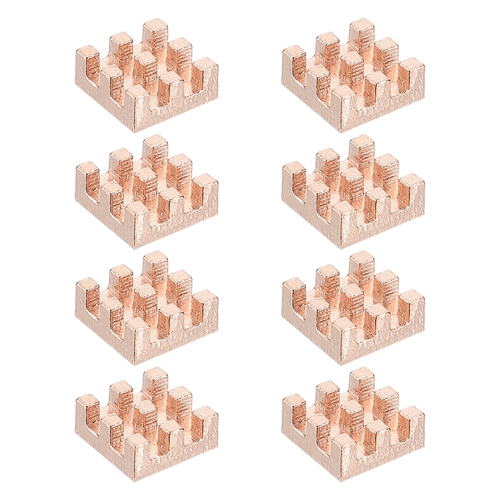 8 Pcs Copper Heatsink 7x7x3mm, Heat Sink Cooler Radiator for