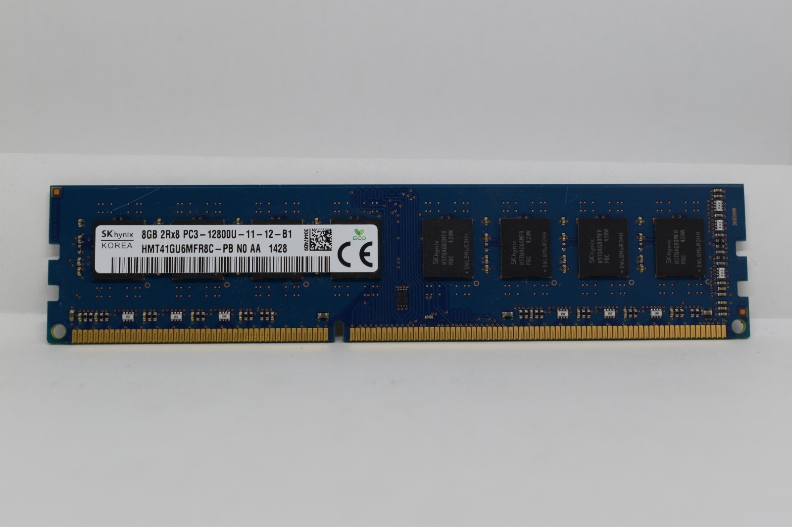 SK Hynix 8GB (1x8GB) 2Rx8 PC3-12800U-11-12-B1 Non-ECC RAM HMT41GU6MFR8C-PB
