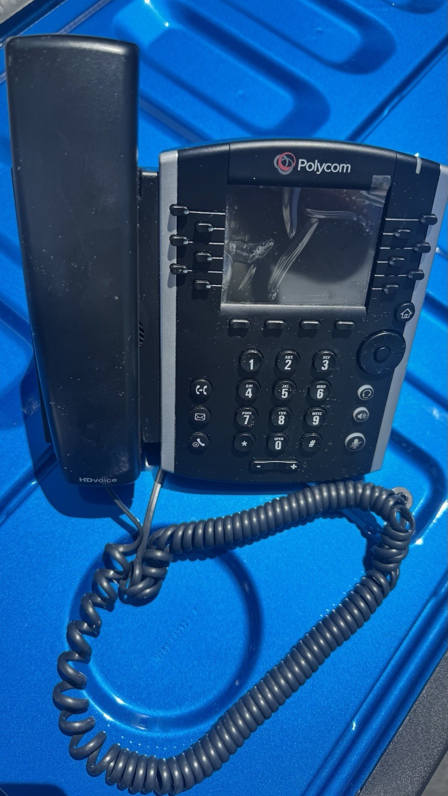 Lot of 6 Polycom VVX 400 12-Line VoIP IP Business Phones HD Voice PoE