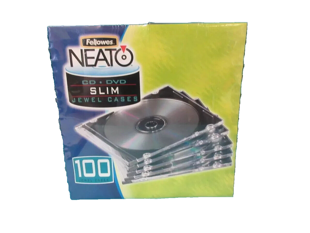 Fellowes 98335 Fellowes NEATO Slim Jewel Cases - 100 Pack