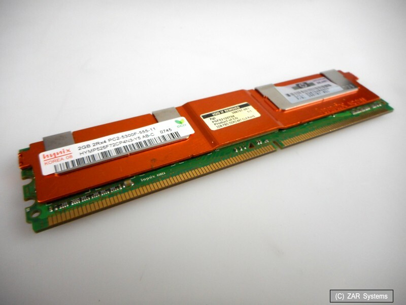 HP 398707-051 DDR2 RAM 2GB PC2-5300 ECC 667Mhz for BL460, DL140, BULK, READ