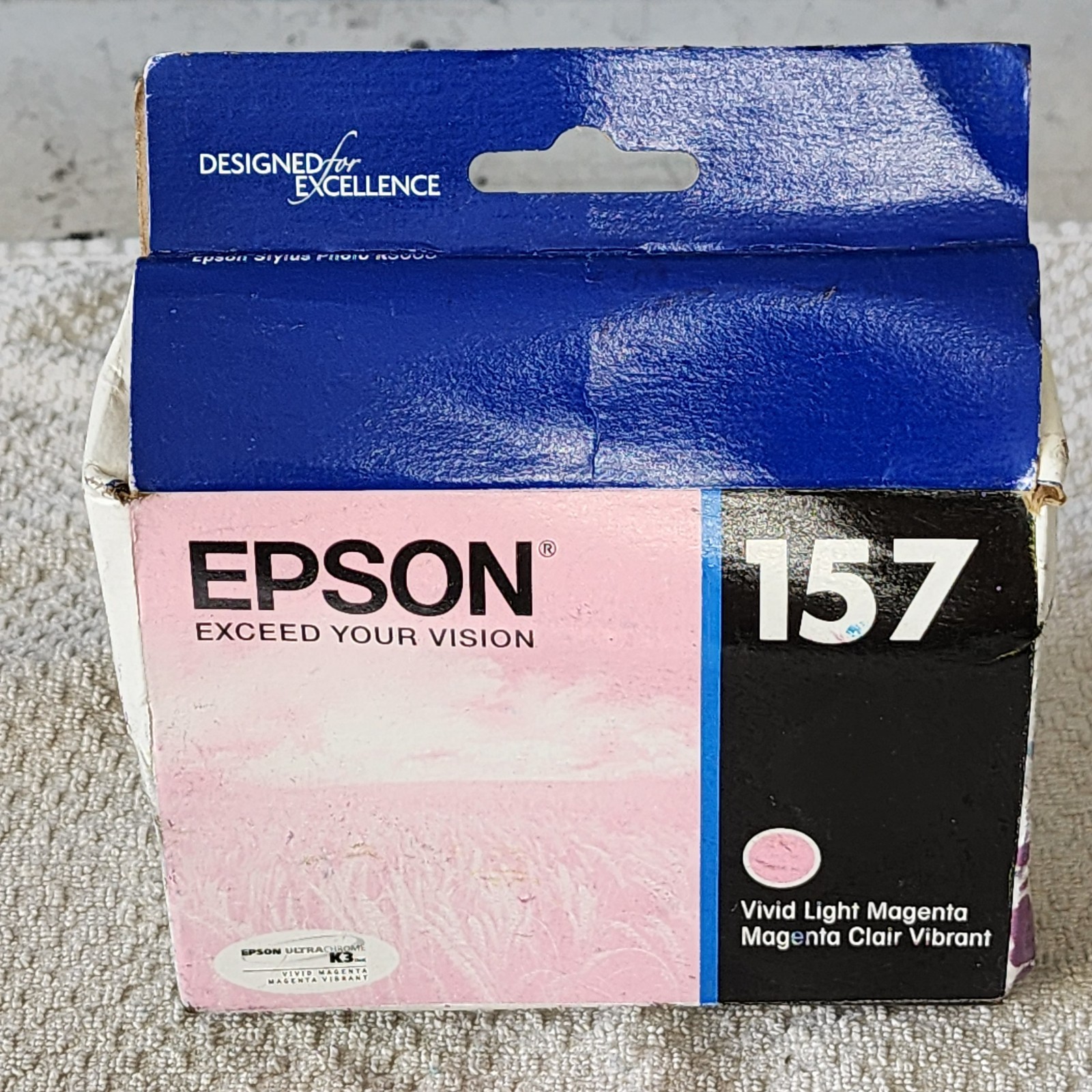 Epson 157 Vivid Light Magenta Ink Cartridge Genuine New Sealed EXP 2024