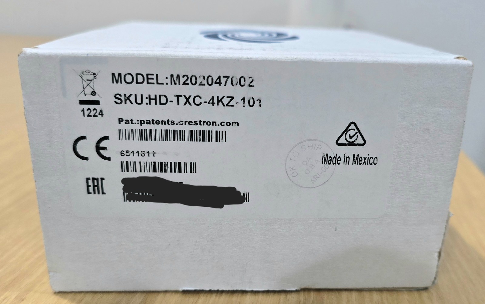 Crestron HD-TXC-4KZ-101 4K 60 4:4:4 Transmitter Brand new in Sealed box.