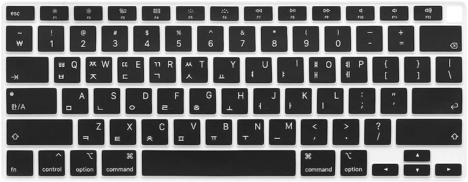 Proelife Korean Language Ultra Thin Silicone Keyboard Cover for 2021 2020 Macboo
