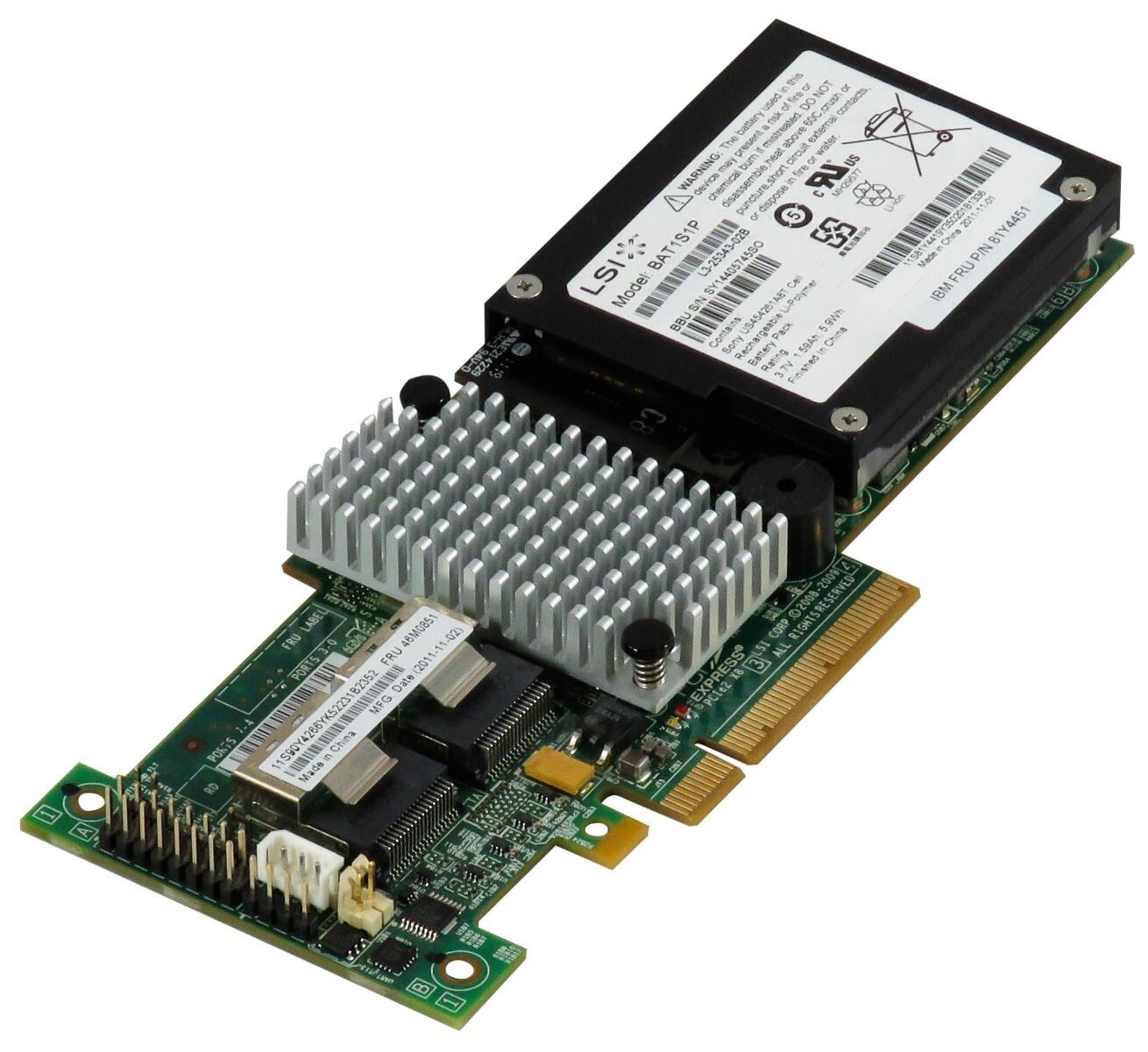 Controller IBM 46M0851 ServeRAID M5015 SAS/SATA PCIe x8 + BBU