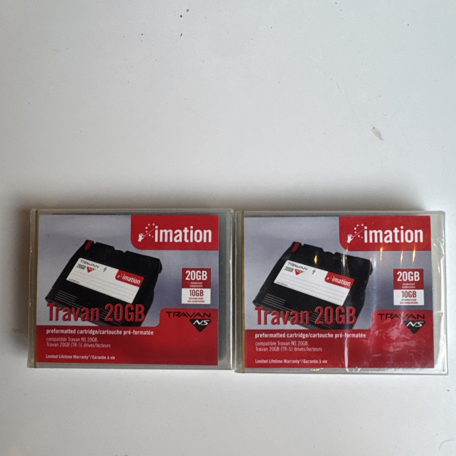 Imation 20GB/10GB TR-5 Travan NS Data Tape Cartridge 12115 NS20 TR5 Still Sealed