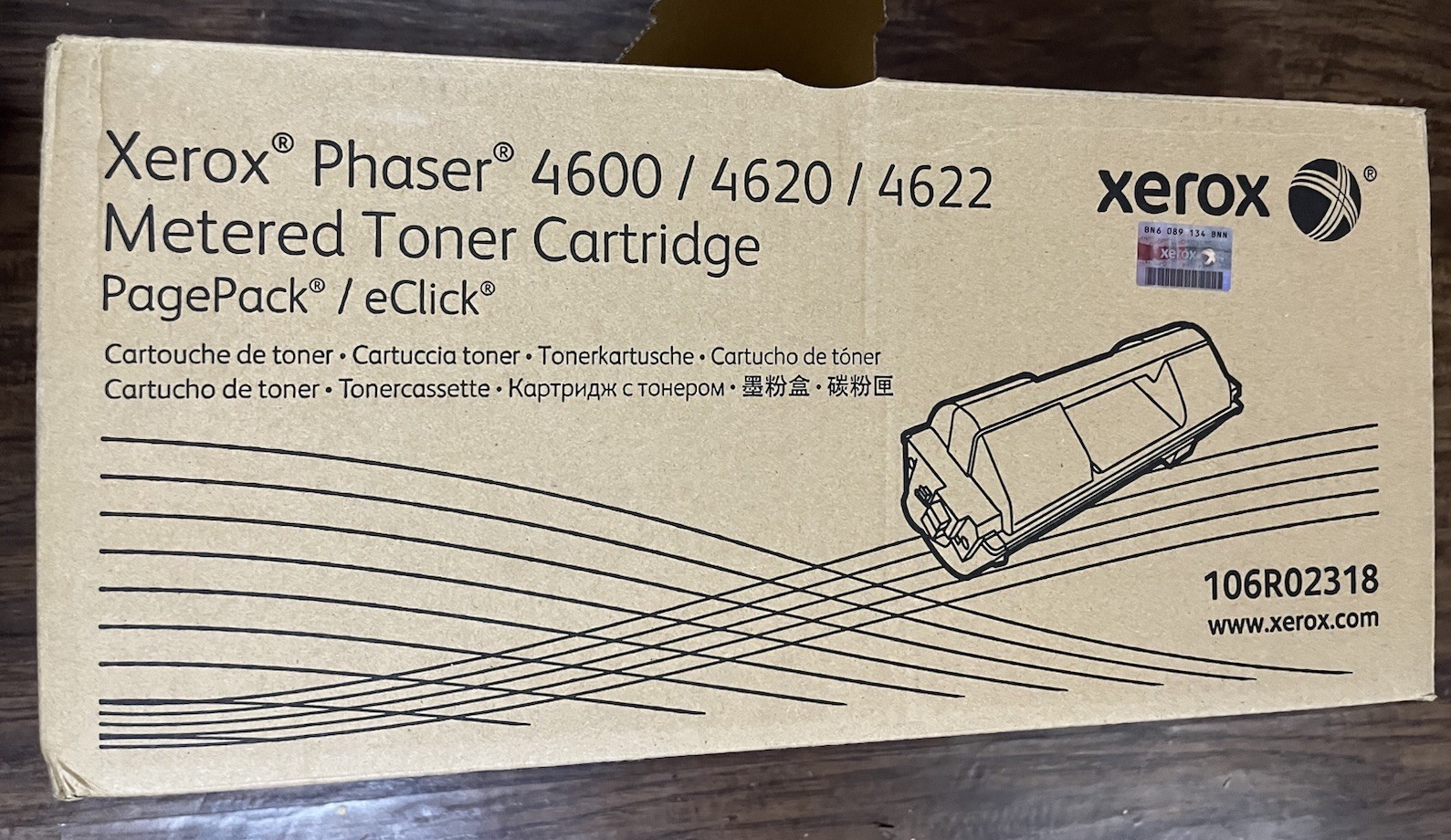 *New* Phaser 4600/4620/4622 Metered Toner cartridge 106R02318 PagePack