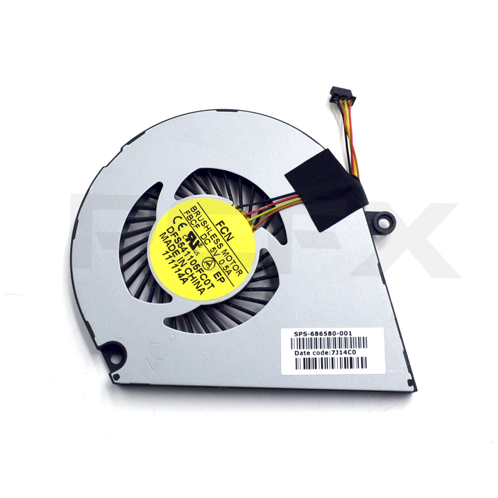 HP UltraBook 4, 4-1000, 6, 6-1000 6T, ENVY4 ENVY6 New CPU  Fan 4-Pin  686580-001