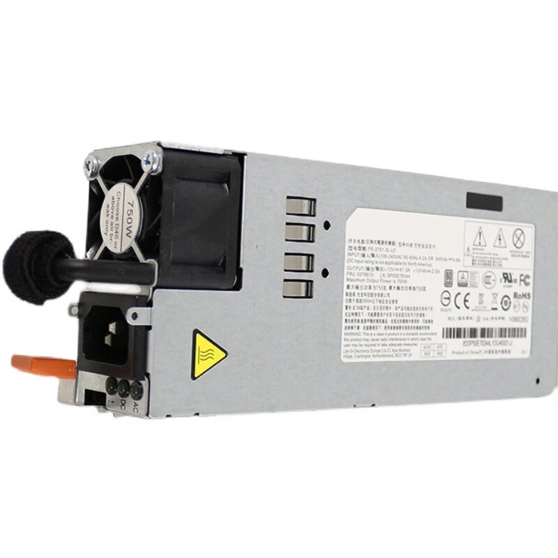 Used For Lenovo RD350 550 650 PS-2751-3L-LF 750W Server Power Supply