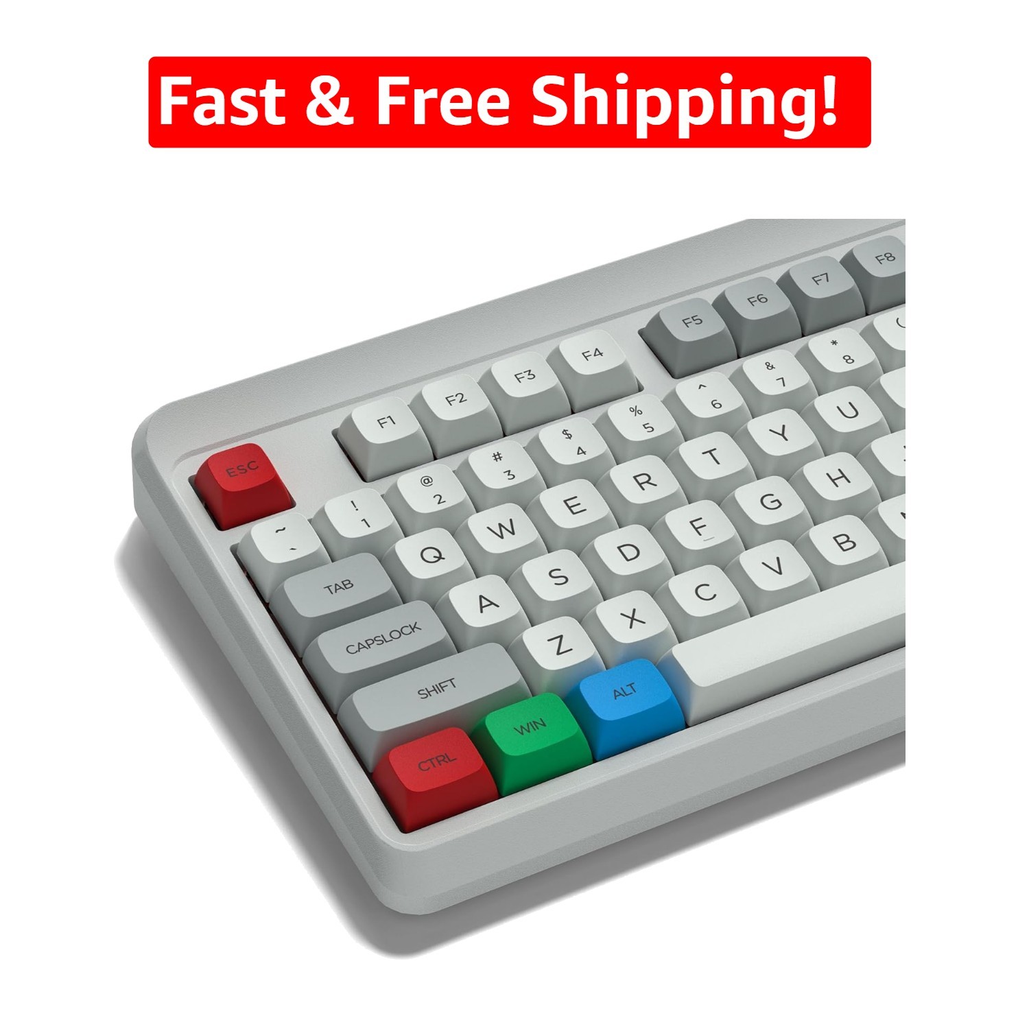 Retro XDA PBT Keycaps Set - Compatible with 60% to 100% Mechanical Keyboards