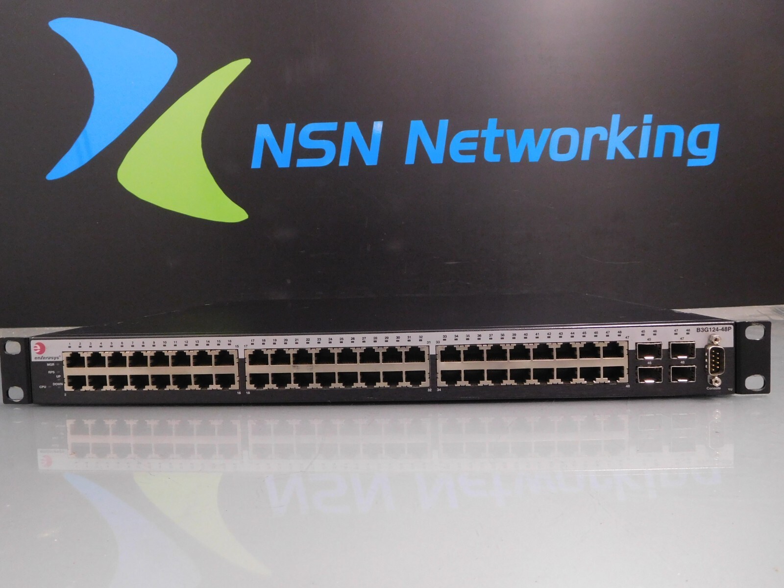 Enterasys SecureStack B3 B3G124-48P 48-Port Managed Stackable Gigabit PoE Switch