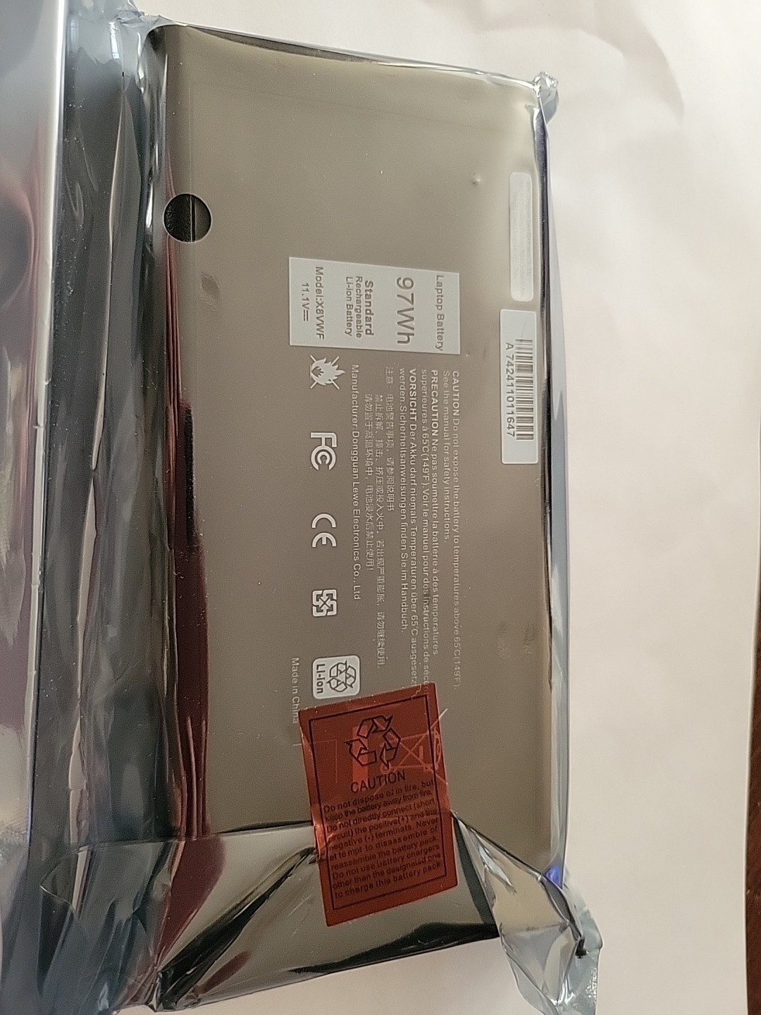 OEM Genuine X8VWF Battery For Dell Latitude 5414 E5404 E7404 CJ2K1 VCWGN YGV51