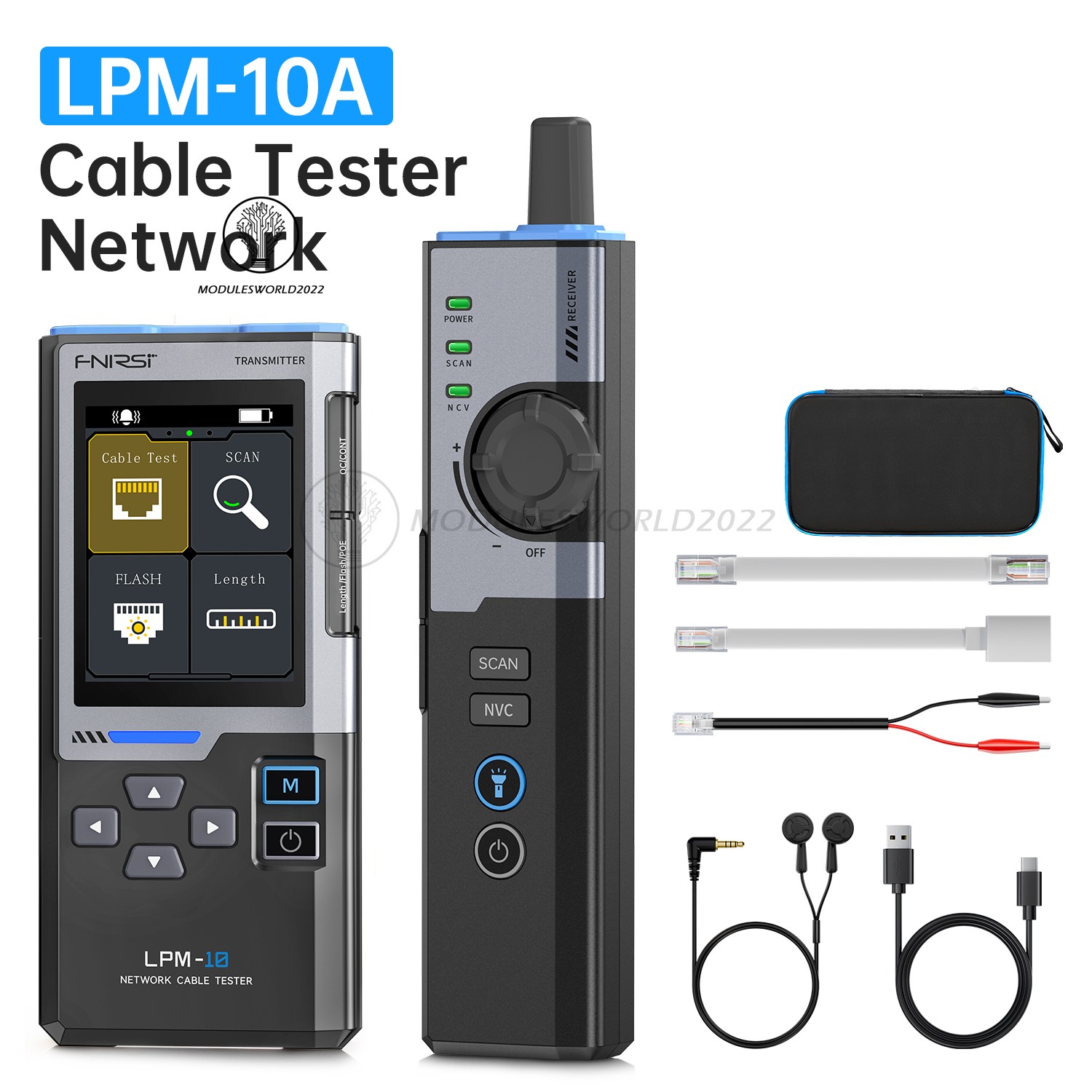 FNIRSI LPM-10A Intelligent Cable Finder RJ45/RJ11 Line Tester Network Repair