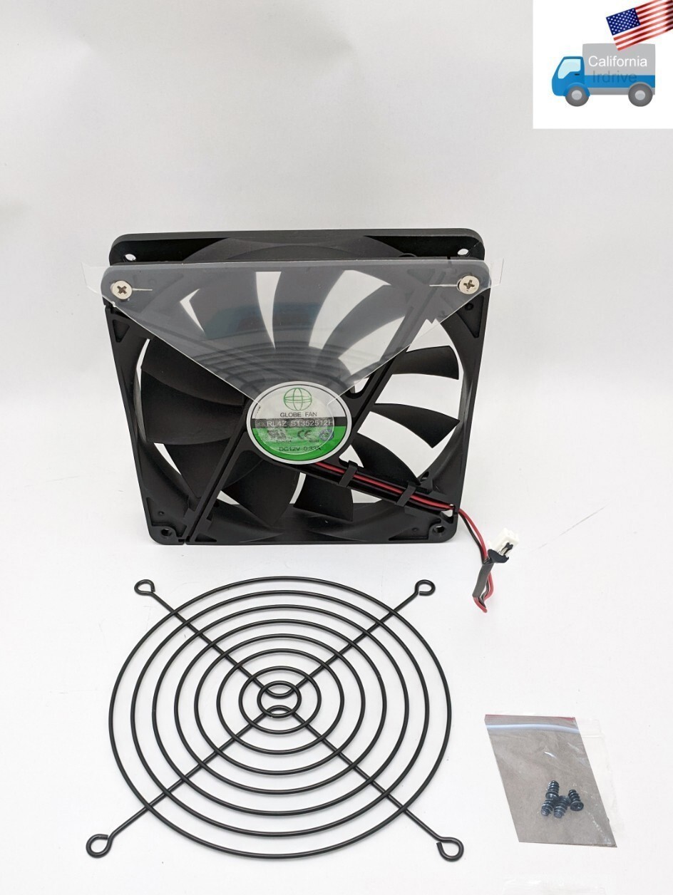Globe Fan 135mm Replacement ATX PC Power Supply 0.33A 2pin DC12V PSU Cooling Fan
