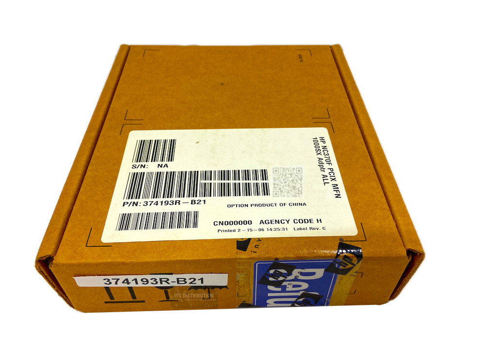 374193-B21 | Renew Open Box HP NC370F PCI-X Multifunction 1000SX Server Adapter