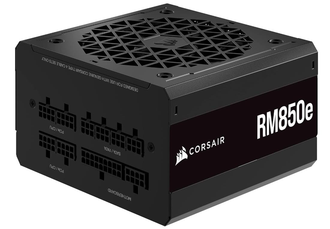 Corsair RM850e (2023) Fully Modular Low-Noise Power Supply, Cable included