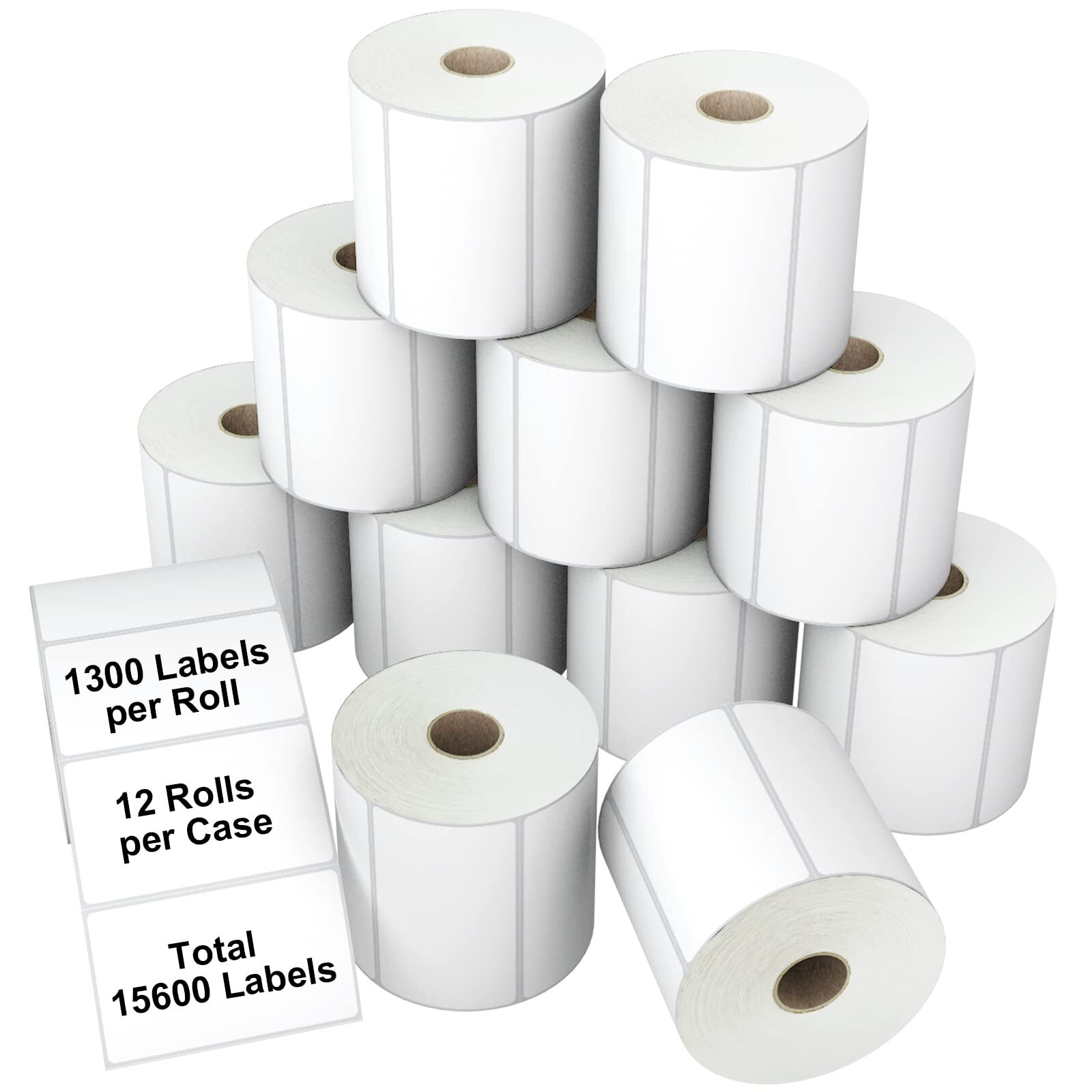 Direct Thermal Label 2" x 1" Compatible with Zebra Desktop Printers & Rollo L...