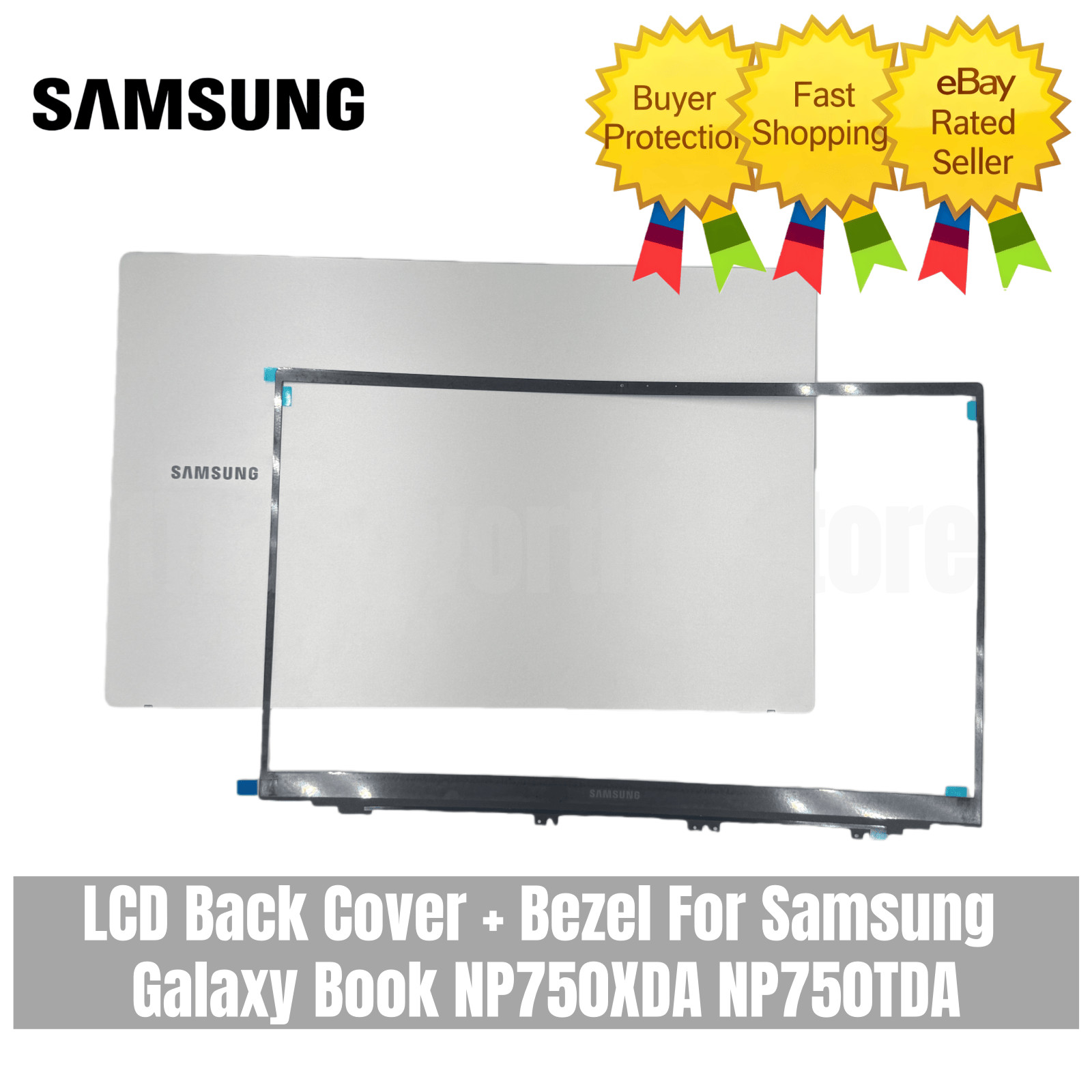  New For Samsung Galaxy Book NP750XDA NP750TDA Back Cover / Bezel  US STOCK