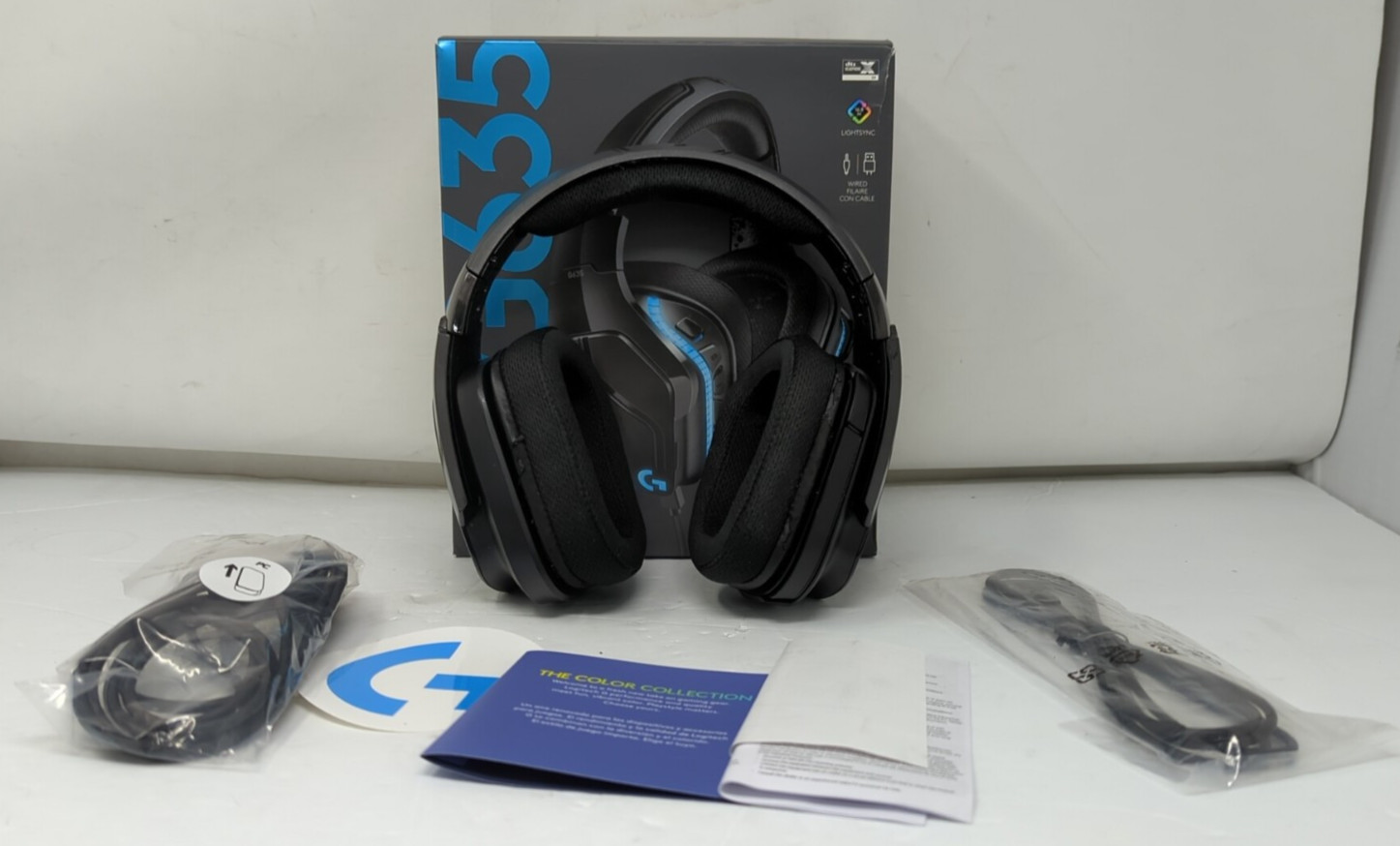 Logitech G635 981-000748 7.1 LIGHTSYNC Surround Sound Gaming Headset - Black