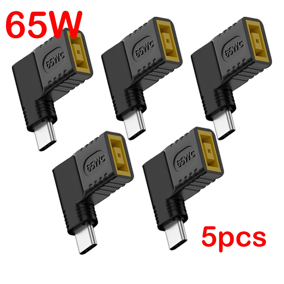 5 PC Laptop Charger Converter TO USB Type C PD Power Charging Cable Adapter -NEW