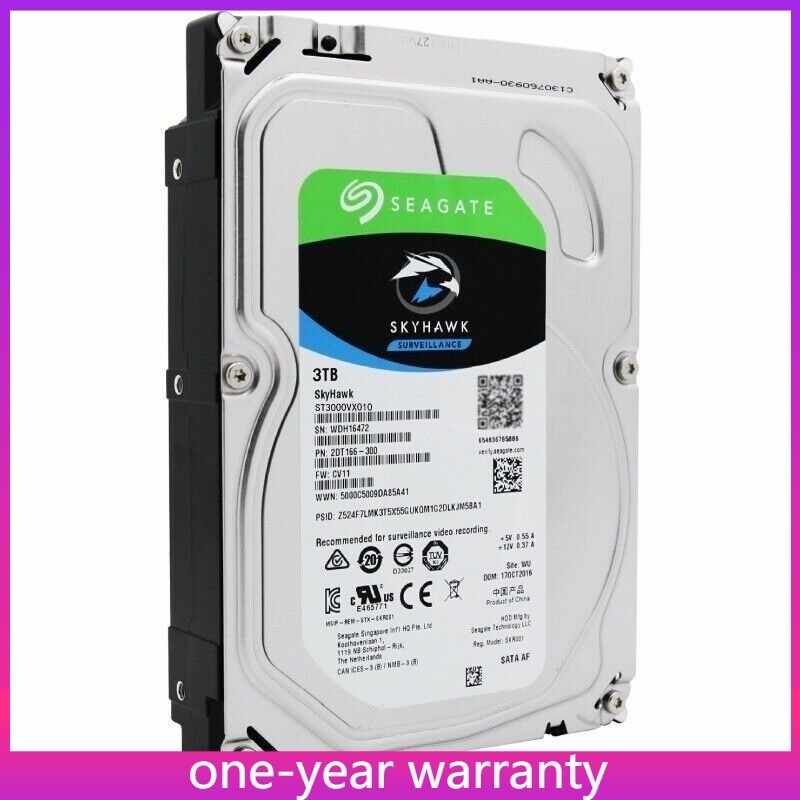  ST3000VX010 Seagate SkyHawk 3TB 3.5" SATA III 6Gb HDD Internal Hard Drive New