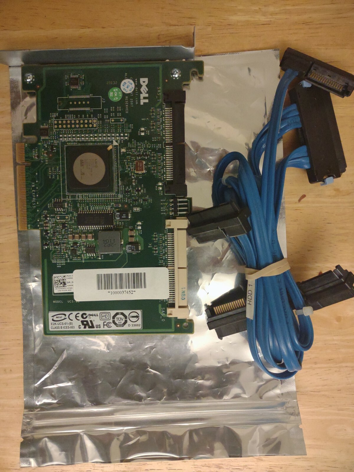 DELL POWERERDGE PERC 6/I PCI-E SAS/SATA RAID CONTROLLER 0WY335 