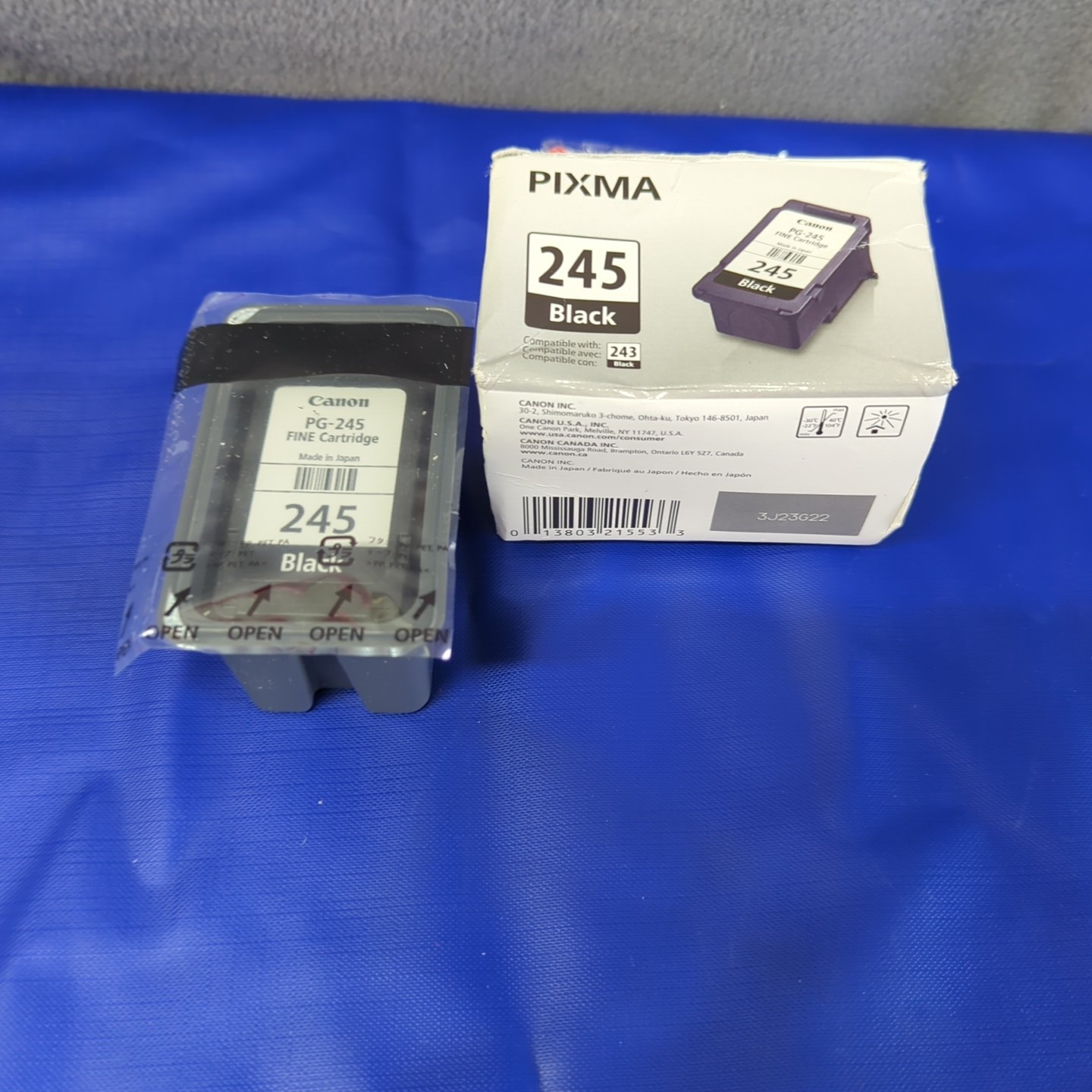 GENUINE CANON PIXMA 245 BLACK INK Fine