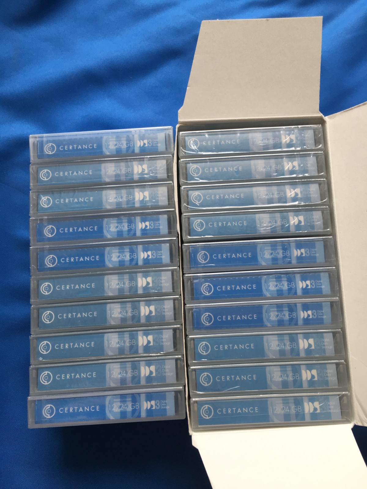 20 NEW Certanc DDS-3 Data Tape Cartridges 12/24 GB Factory Sealed 4mm P/N: CDM24