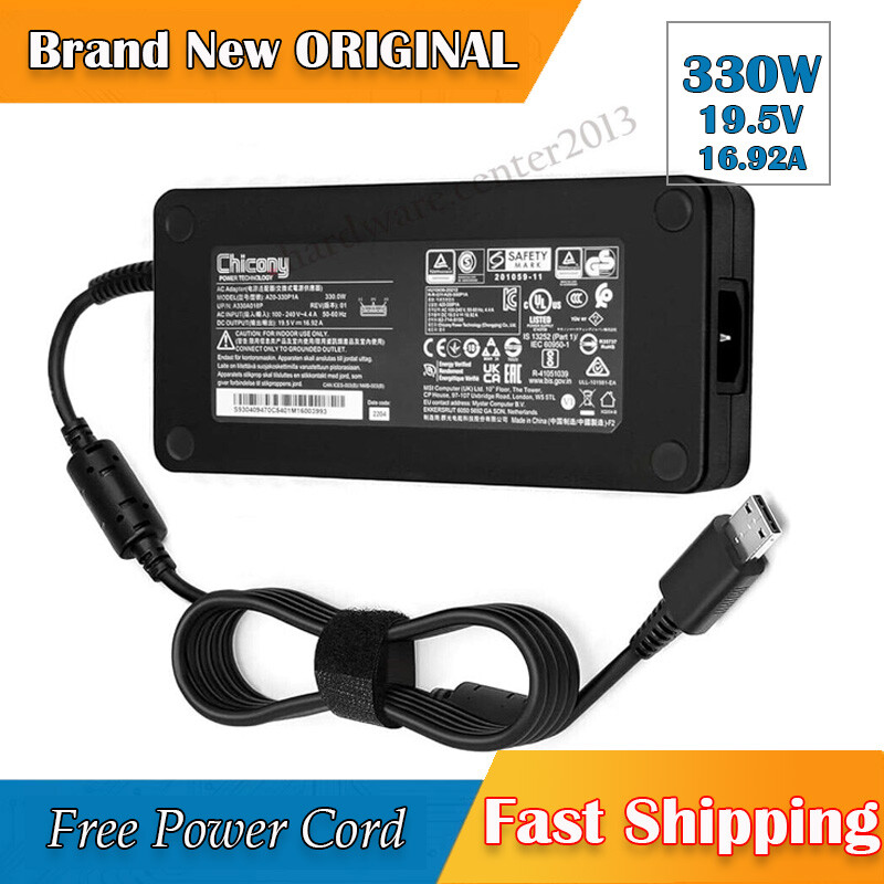 Original MSI 330W Charger for MSI Raider GE78 HX 13VI-079US Power Supply Adapter