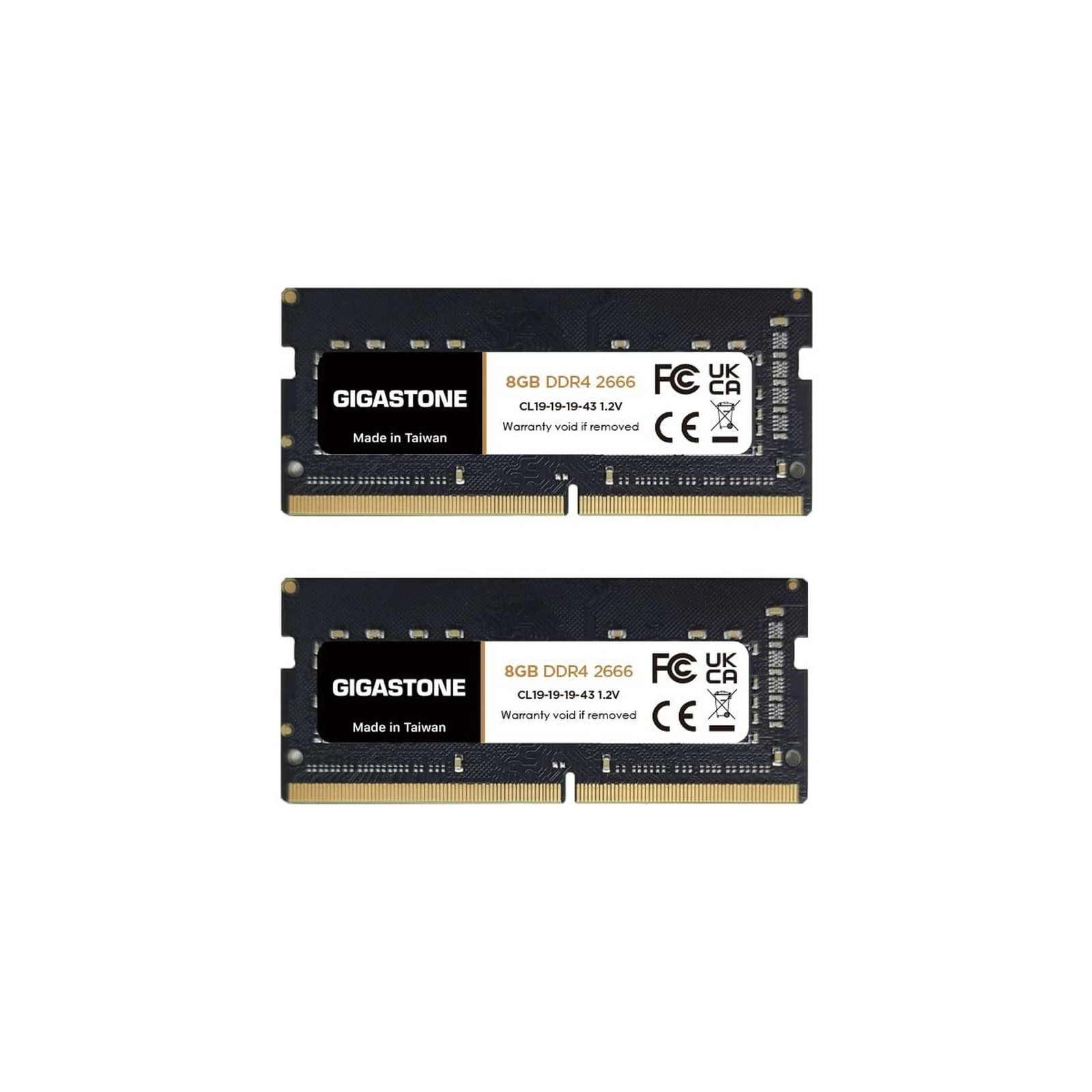 【DDR4 RAM Laptop Only】 GIGASTONE 16GB Kit (2x8GB) DDR4 2666MHz (24