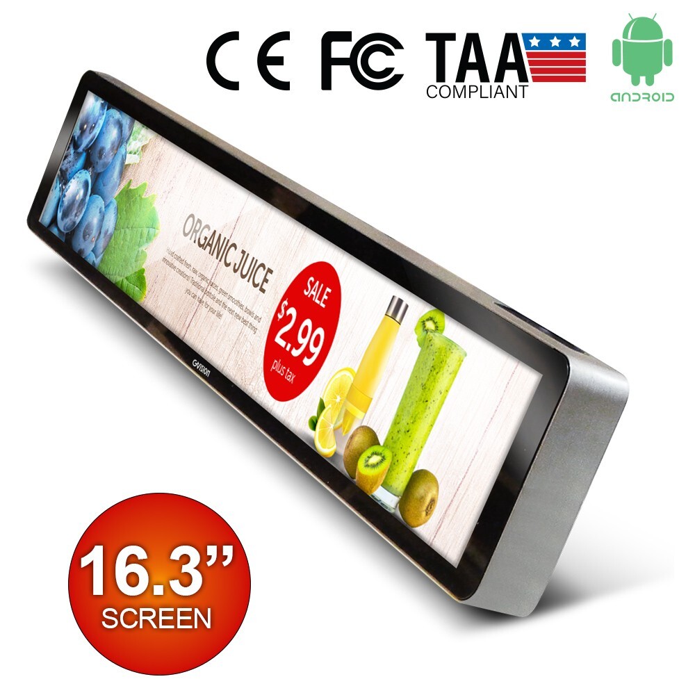 16.3" Mini Ultra-Wide Monitor, Built-In Android OS