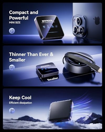 2027 Wireless HDMI Display Dongle Adapter, Transmitter Streaming Media