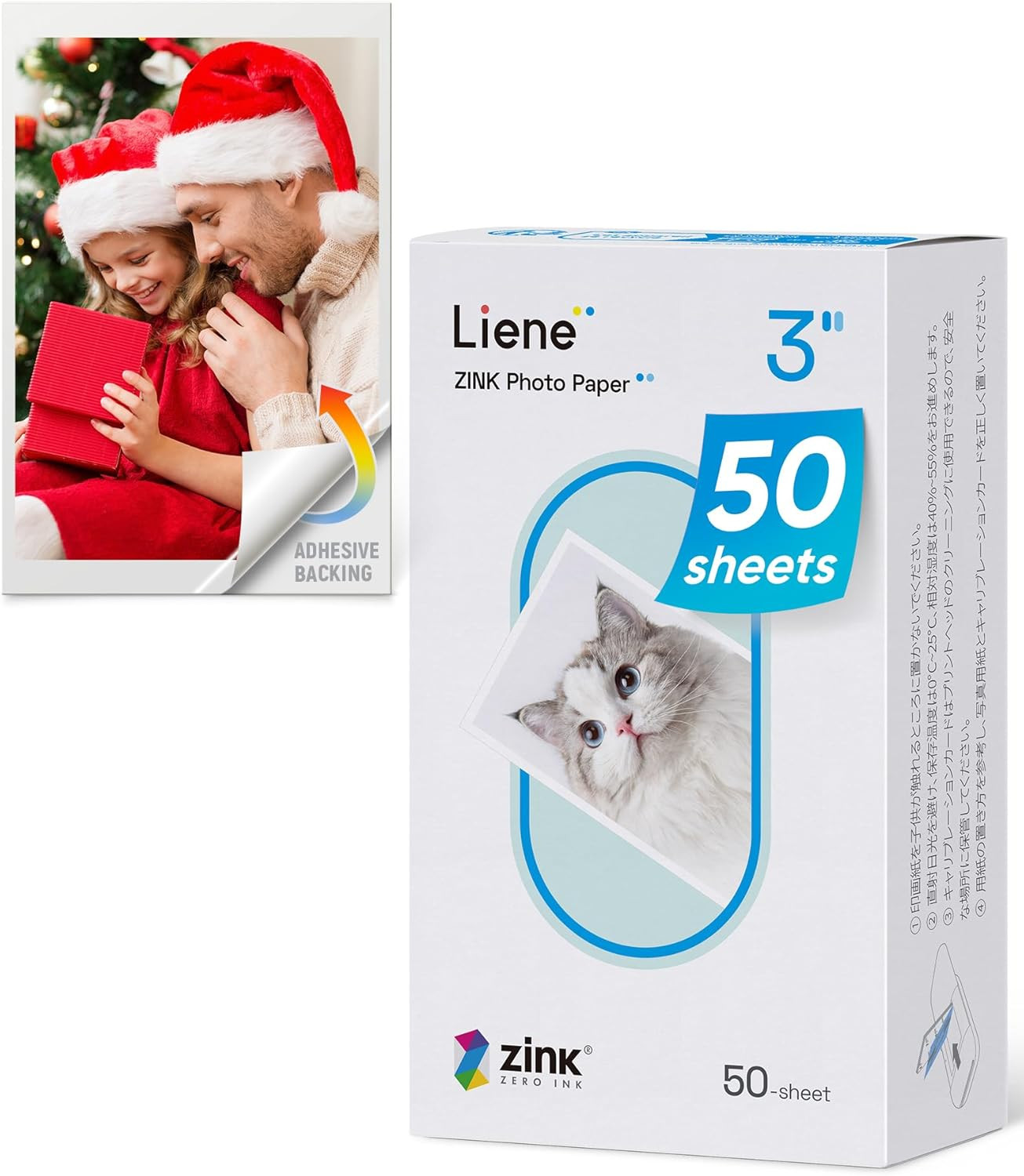 Liene Zink Pearl K100 Photo Paper 2X3″ 50 Sheets, Premium Photo Printer Paper W/