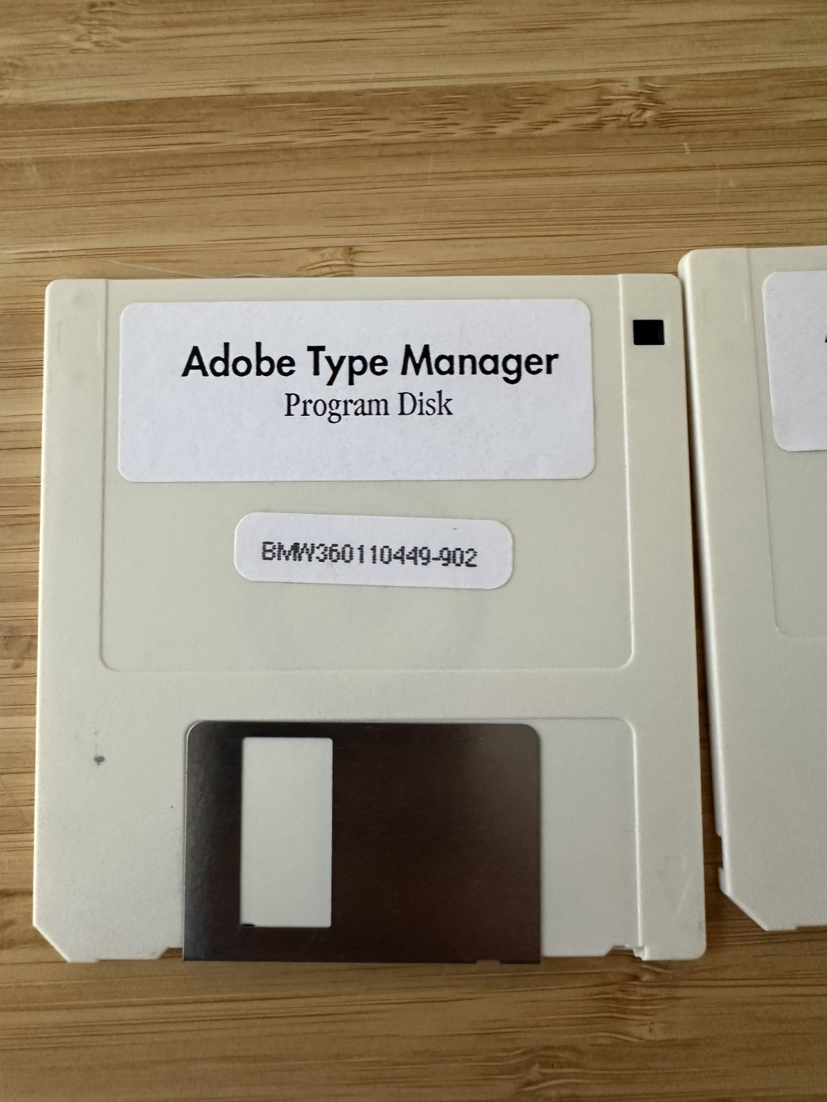 ✅ Adobe Type Manager~Macintosh~1989~3.5" Floppy Disk